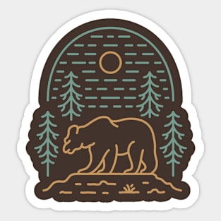 Wild Bear Forest 2 Sticker